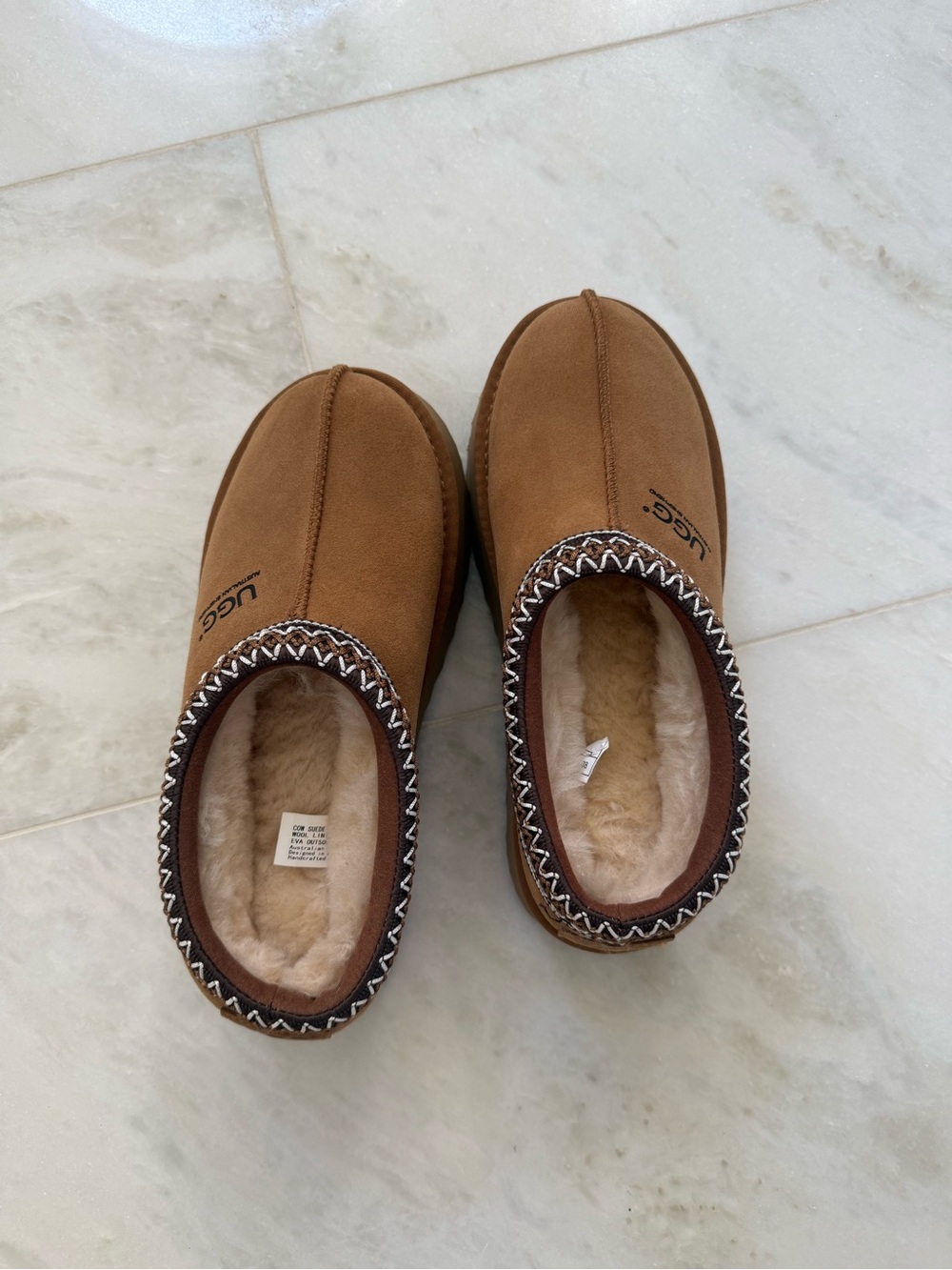 UGG Australia Tazz II Chestnut Slip-On Shearling Shoes